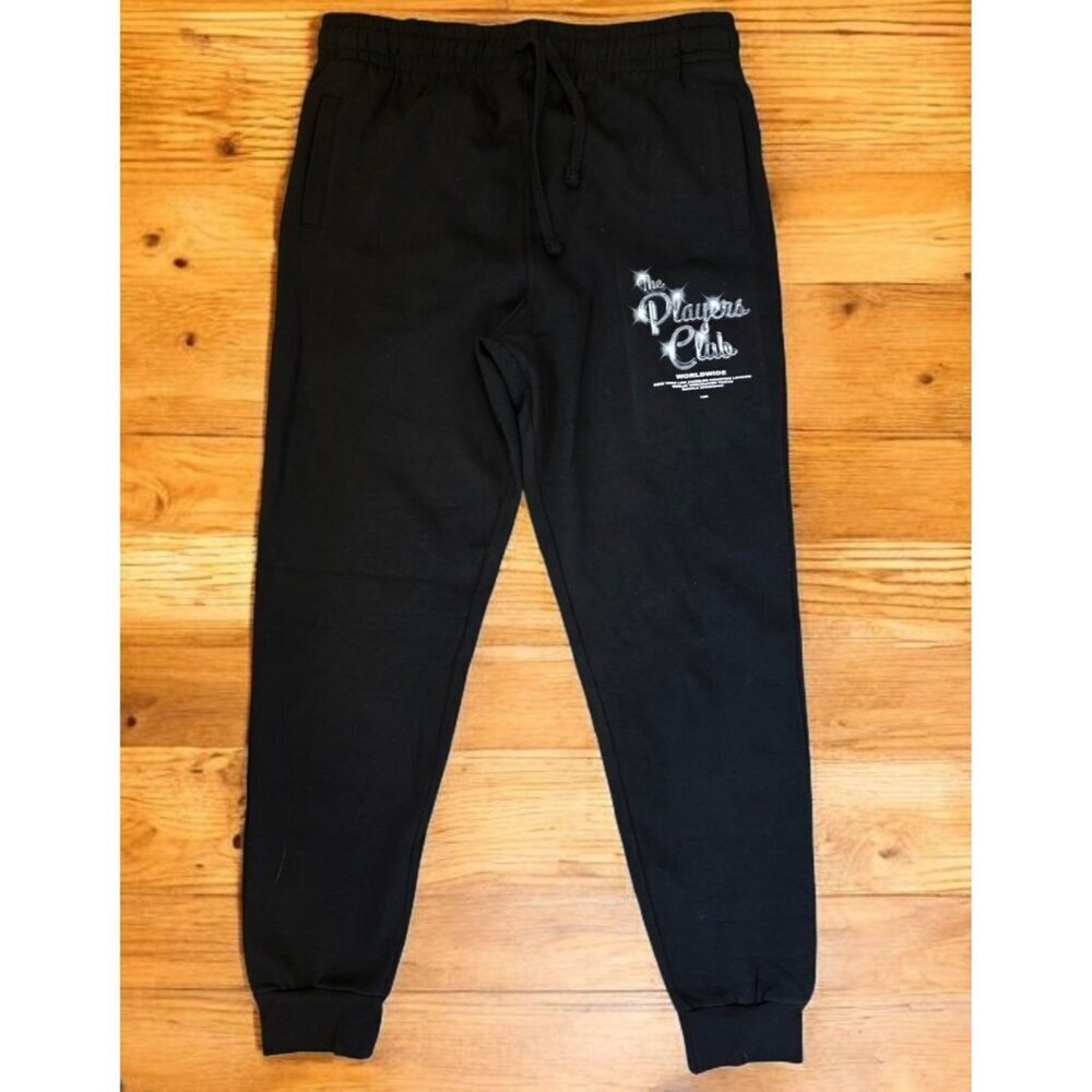 Fashion Nova Sweatpants Womens Size 3X The Players‎ Club Black Cuffed NWOT